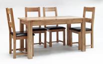 13 Rustik stol i stolice masivno drvo hrast